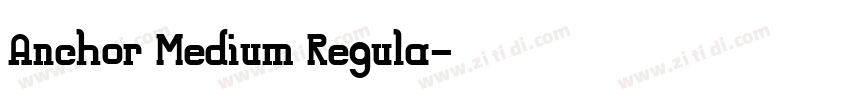Anchor Medium Regula字体转换